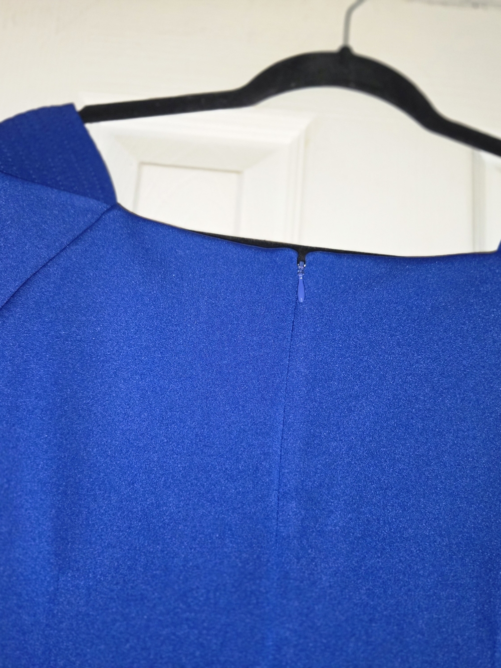 Calvin Klein Royal Blue Cap-Sleeve Sheath Dress - Picture 7 of 7